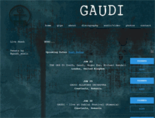 Tablet Screenshot of gaudimusic.com